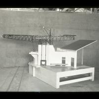 Modellino della catapulta per il collaudo degli aviosiluri del silurificio Whitehead di Fiume